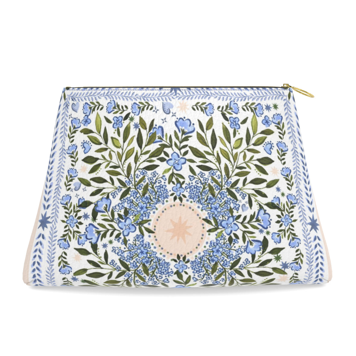 HOLY MAHJ Nappa Leather Tile Bag, Bluest Blooms