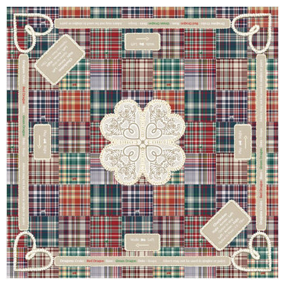Mahjong Gaming Mat, HANDBOOK PLAID RULES EDITION