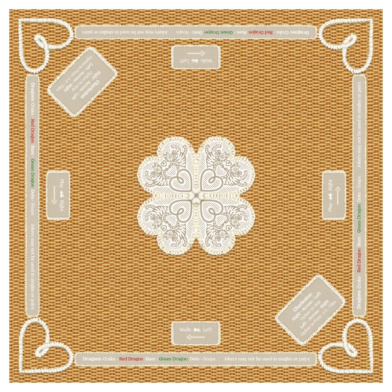 Mahjong Gaming Mat- NANTUCKET BASKET, RULES EDITION *****