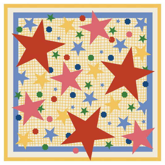 Mahjong Gaming Mat, STAR SCATTER by Fait à Main