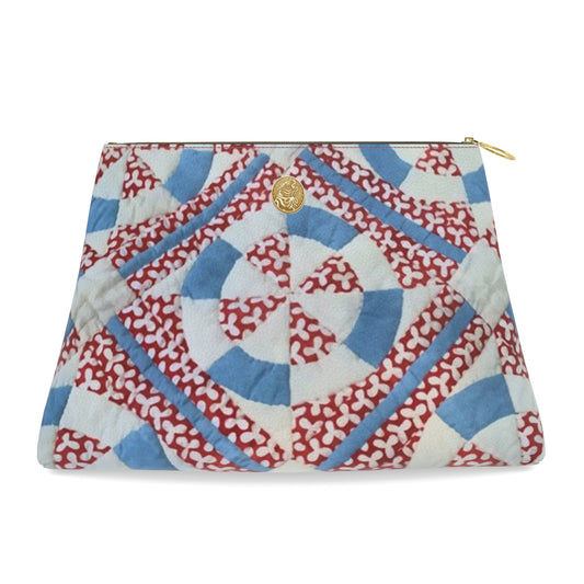 Roomy Leather Clutch – Union Crossing, Tigre de Tartán x Thrills of the Hunt