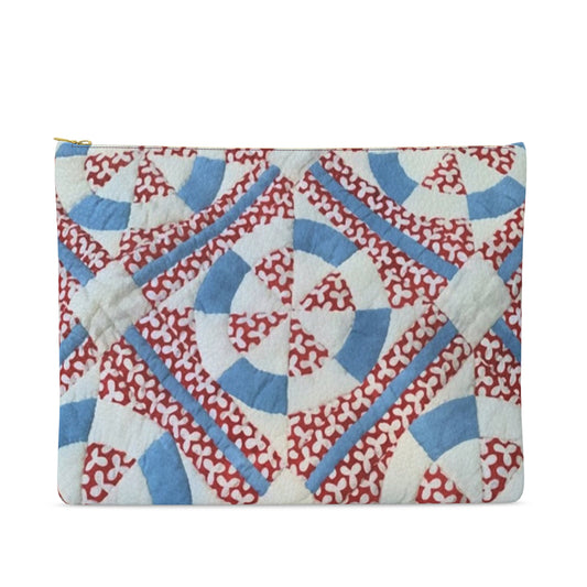 Medium Leather Pouch – Union Crossing, Tigre de Tartán x Thrills of the Hunt