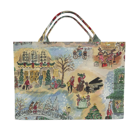 Paige Spearin Jumbo Slouchy Denim Tote, "Manhattan Holiday"