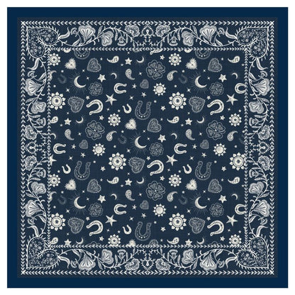 Early Access Mahjong Bandana Printed Needlepoint Canvas - 14 Mesh