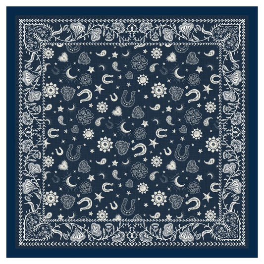 Early Access Mahjong Bandana Printed Needlepoint Canvas - 14 Mesh