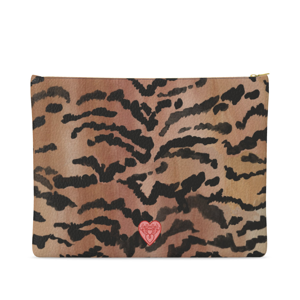 Medium Leather Pouch, El Tigre