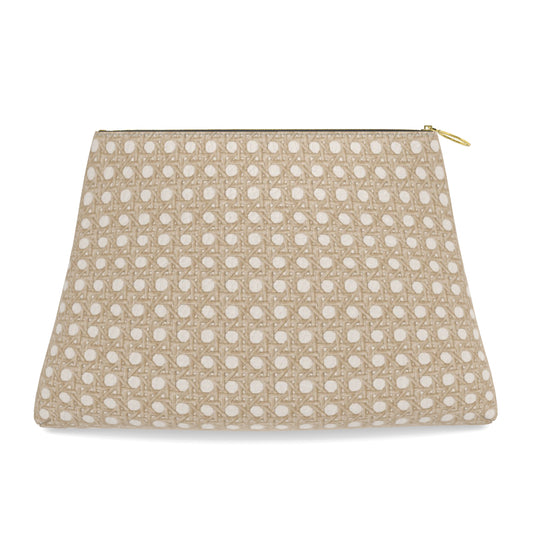 Roomy Leather Pouch- CANNAGE BLONDE