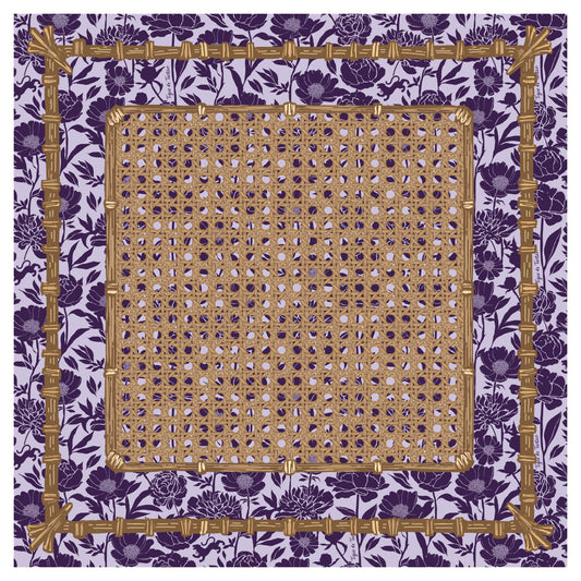 Mahjong Gaming Mat, PLUM PEONY