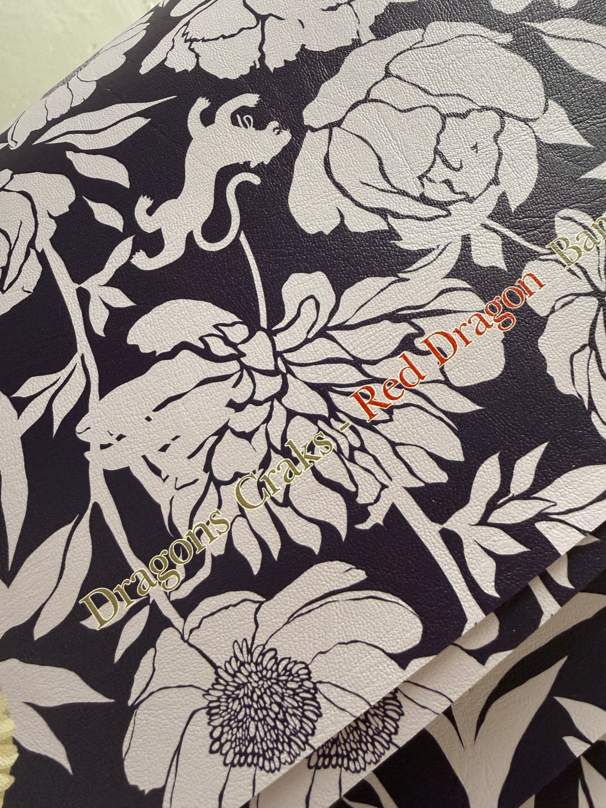 Mahjong Mat, PLUM PEONY [W/ RULES]