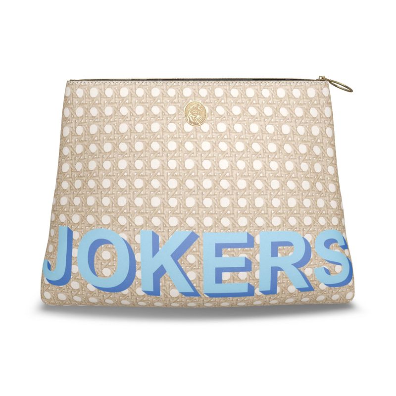 Roomy Leather Mahjong Tile Bag, JOKERS CANNAGE BLONDE