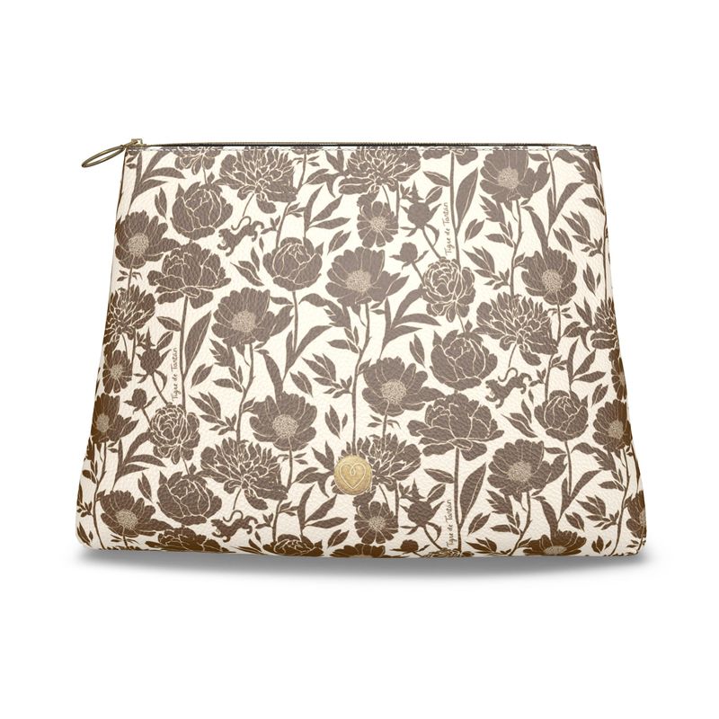 Roomy Leather Mahjong Tile Bag, JOKERS COCONUT PEONY