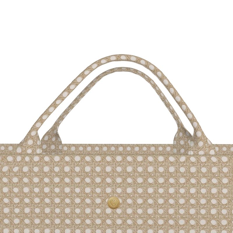 Jumbo Slouchy Denim Tote, CANNAGE BLONDE