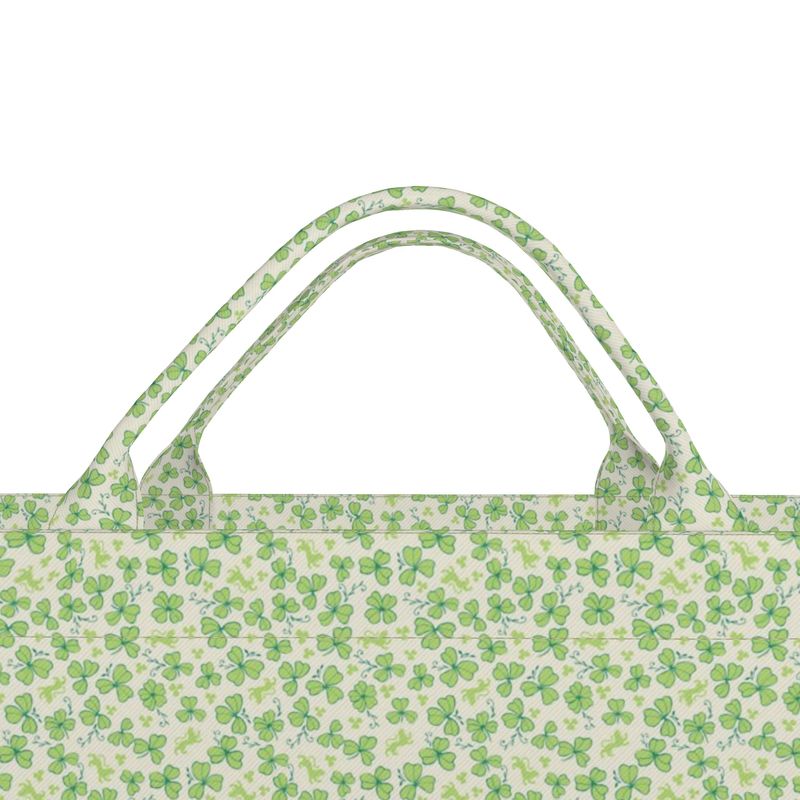 Jumbo Slouchy Denim Tote, CLOVER