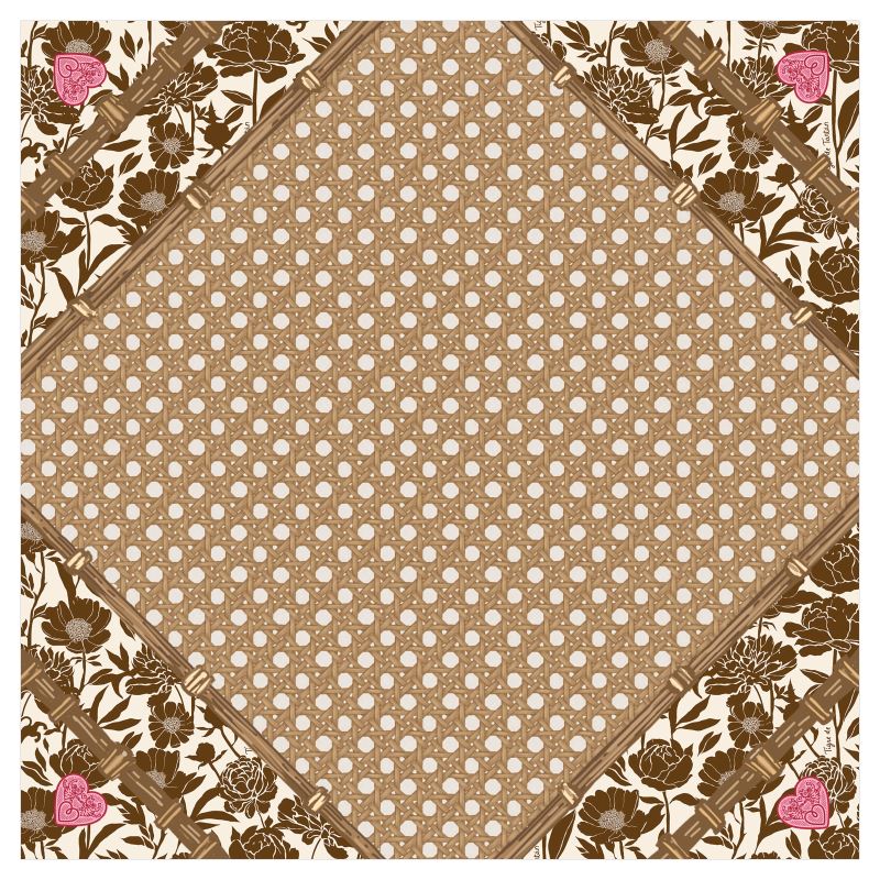 Travel Mat / Rack Roll, COCONUT PEONY