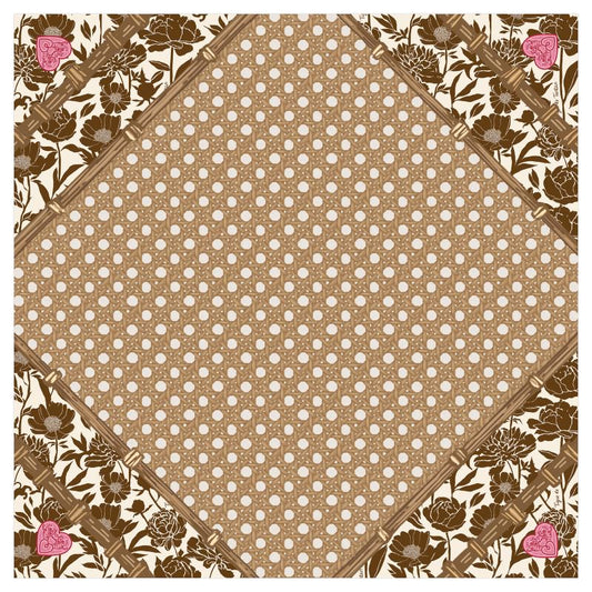 Travel Mat / Rack Roll, COCONUT PEONY