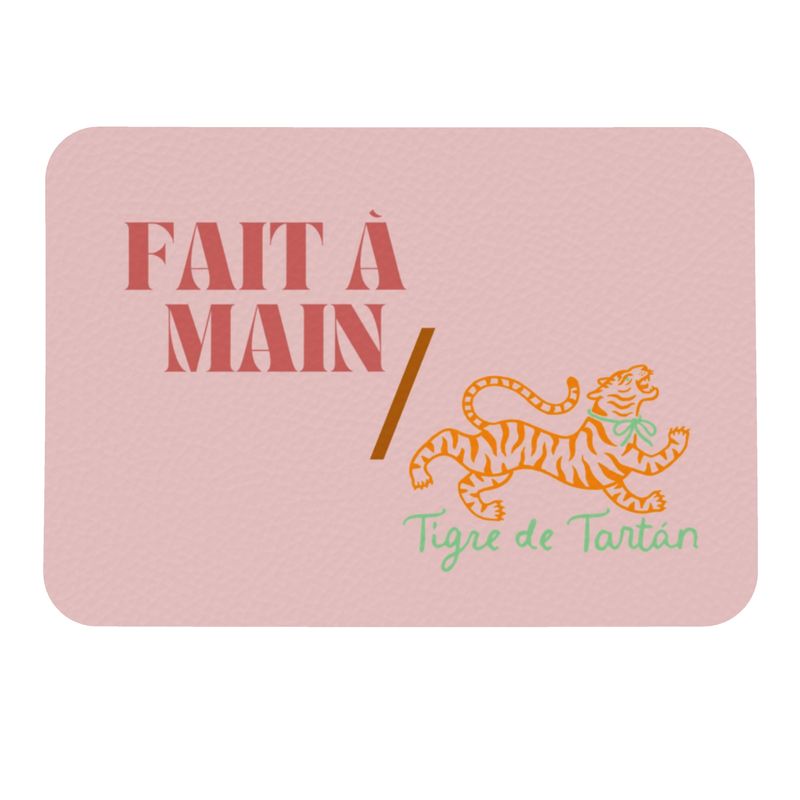 FAIT Á MAIN x TDT Roomy Leather Clutch, DRAB  STAR