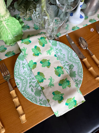 10" Melamine Dinner Plate, DOMINO LETTUCE, Set of 6 — view 3 of 8