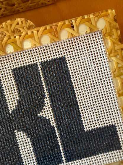 Self-Finishing Acrylic Clutch with Built-In Needlepoint Canvas — view 15 of 17
