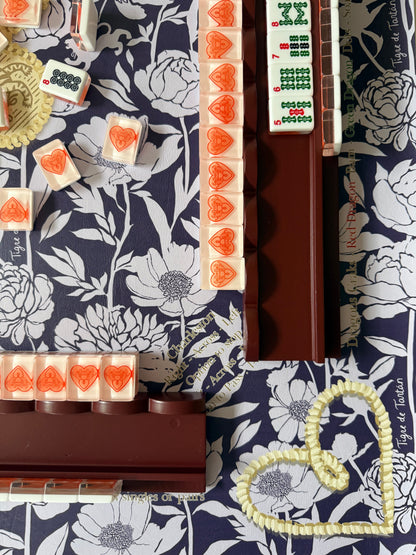 Mahjong Gaming Mat, PLUM PEONY RULES EDITION — view 3 of 5
