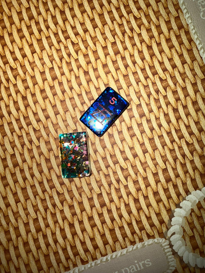 Mahj Pit confetti mahjong tiles — translucent acrylic, iridescent finish — view 19 of 24