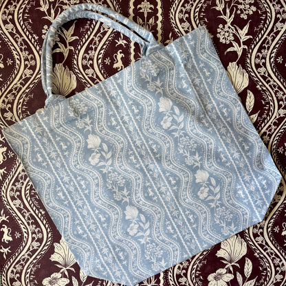 Jumbo Slouchy Denim Tote, DOMINO, FADED CAROLINA