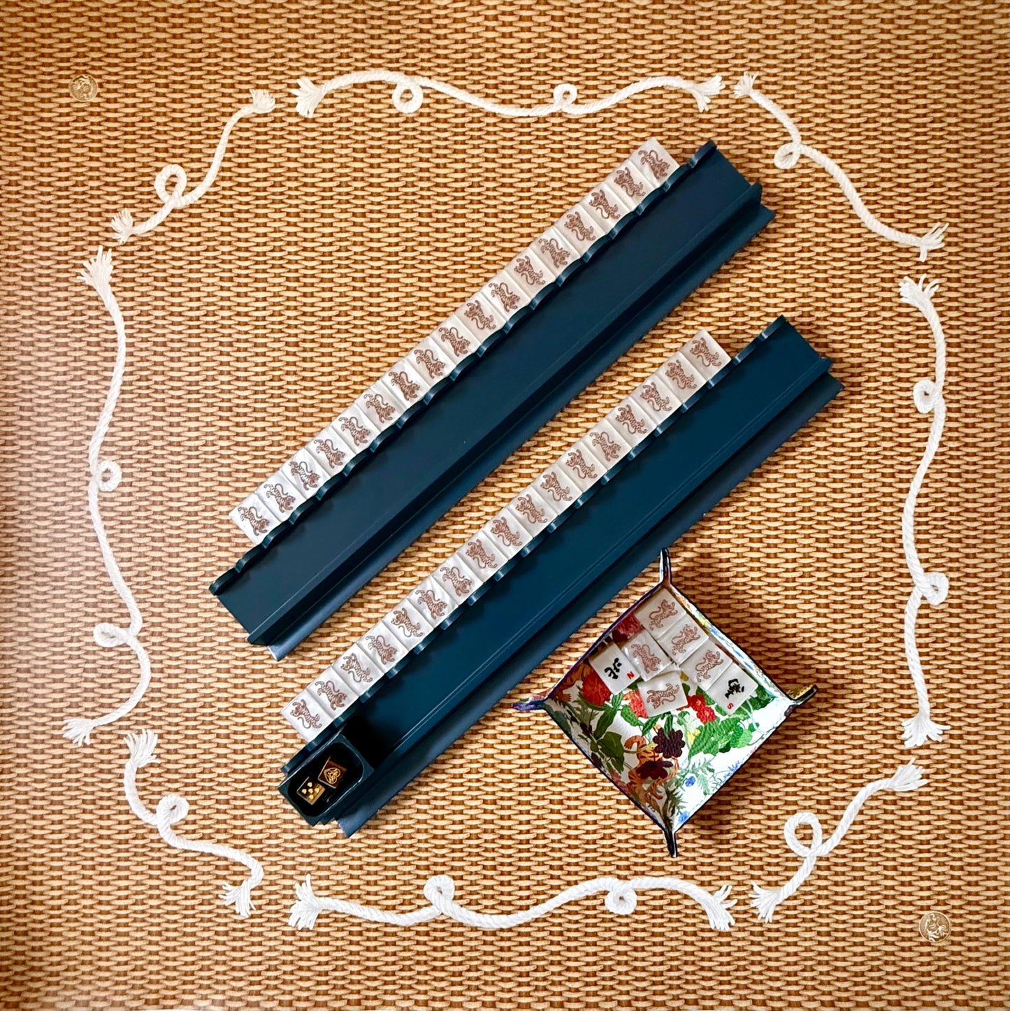 Mahjong Mat- NANTUCKET BASKET, ROPE