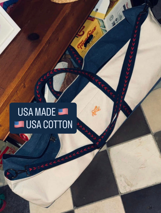 The Mahjong Field Bag, NAVY ACCENTS