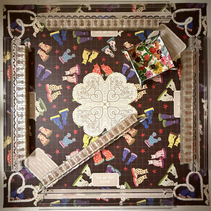 Mantel Mates mahjong mat, alternate view
