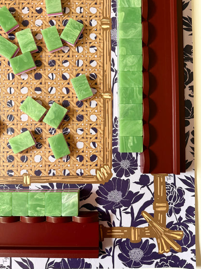 Mahjong Gaming Mat, PLUM PEONY — view 3 of 4