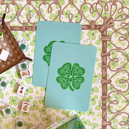 Mahjong Gaming Mat, CLOVERS — view 4 of 6
