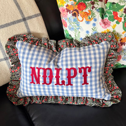 Ann Walters Home × Tigre de Tartán Ruffle Pillow — view 2 of 6