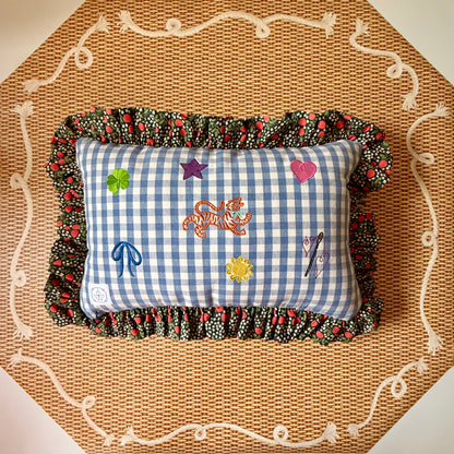 Ann Walters Home × Tigre de Tartán Ruffle Pillow — view 3 of 6