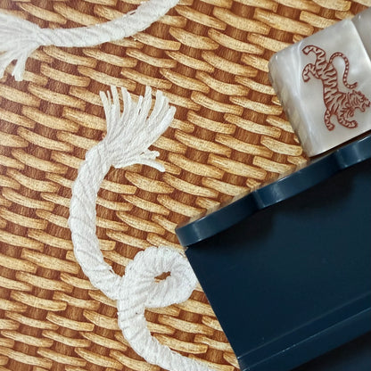 Mahjong Mat- NANTUCKET BASKET, ROPE