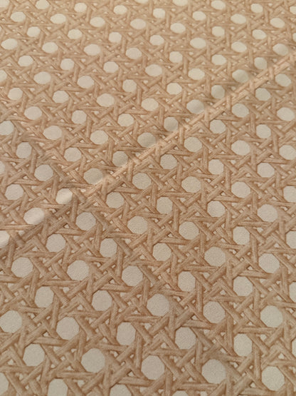 Performance Tablecloth, Trompe L'oeil CANNAGE BLONDE — view 6 of 14