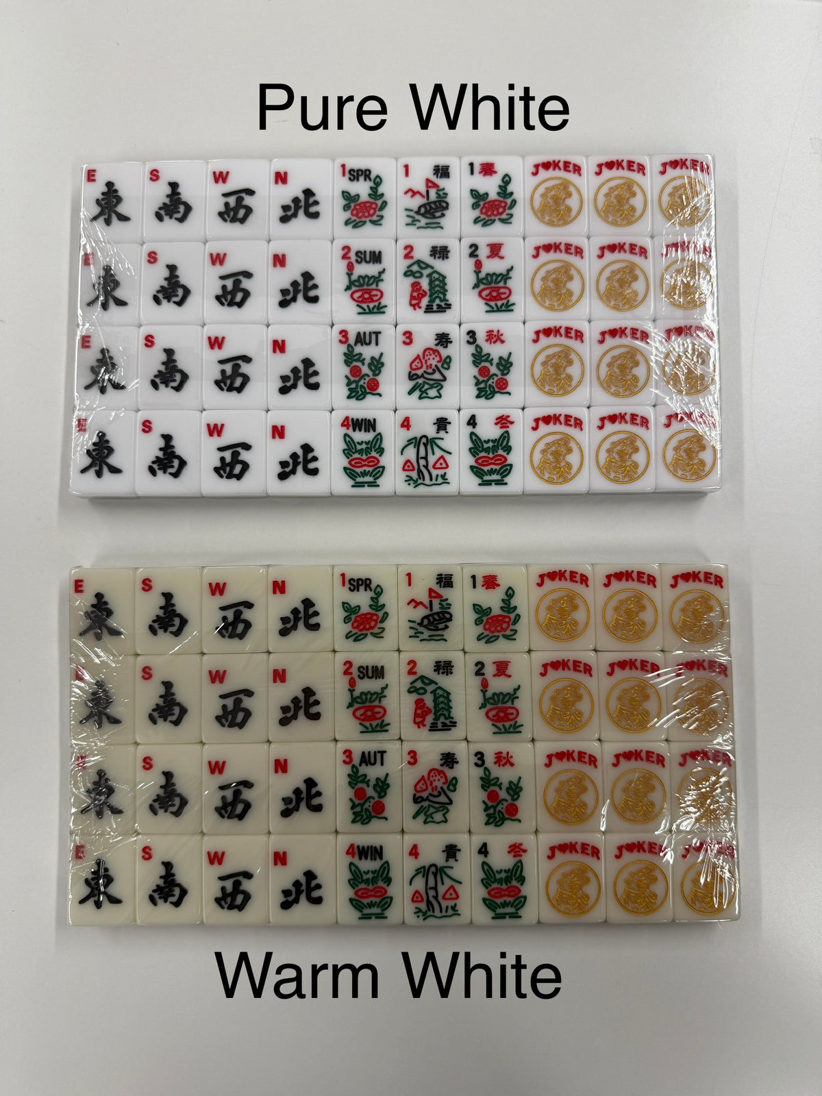 House Clovers: Classic American Mahjong Tile Set with Signature Clover Logo