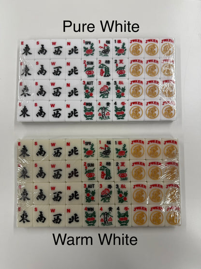 House Clovers: Classic American Mahjong Tile Set with Signature Clover Logo
