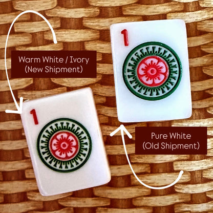 House Clovers: Classic American Mahjong Tile Set with Signature Clover Logo