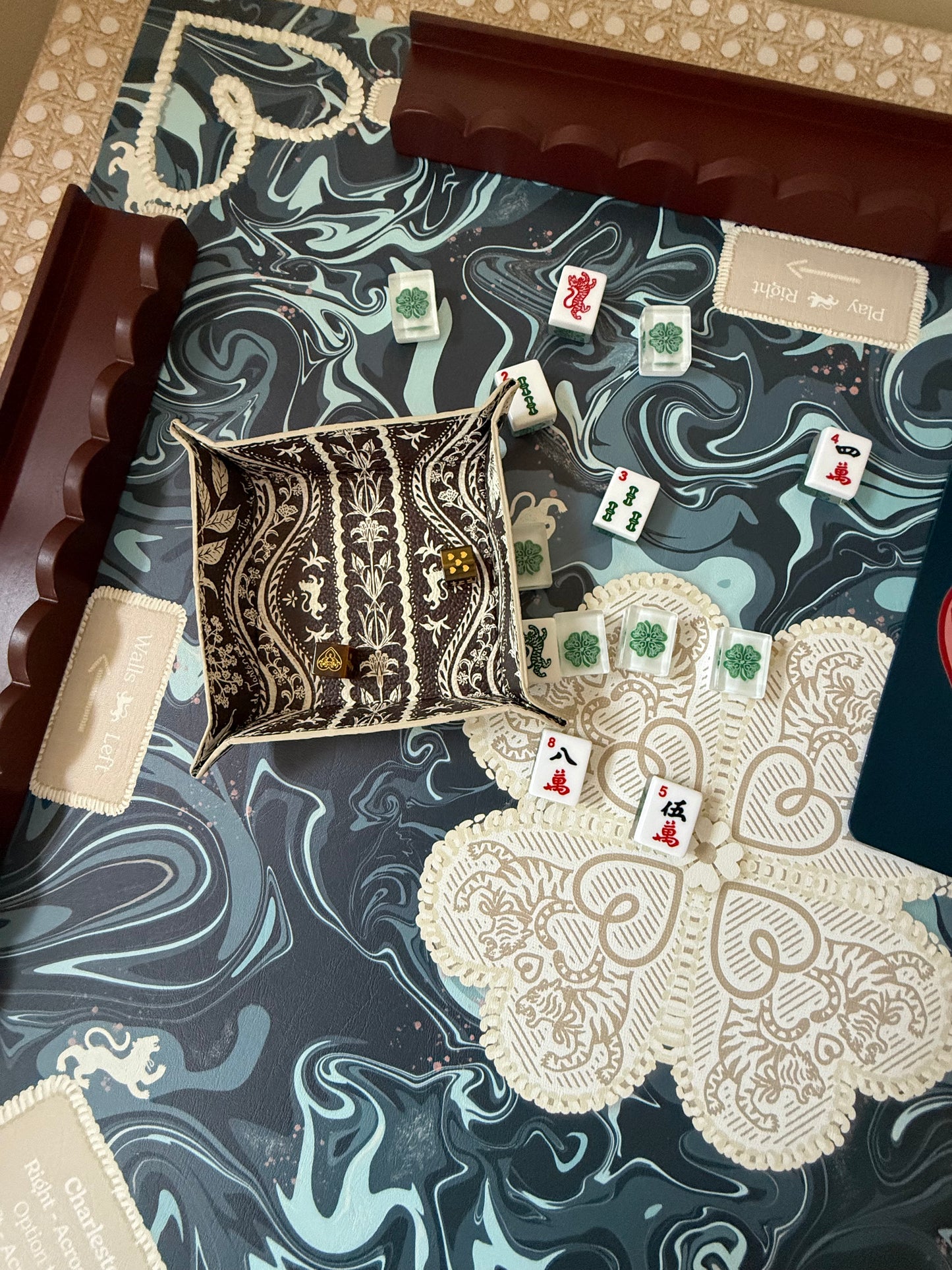 Mahjong Gaming Mat, THANK YOU NOTE, INK, ***RULES EDITION