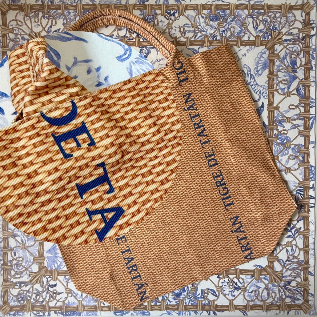 Nantucket Basket Jumbo Slouchy Denim Tote | Tigre de Tartán