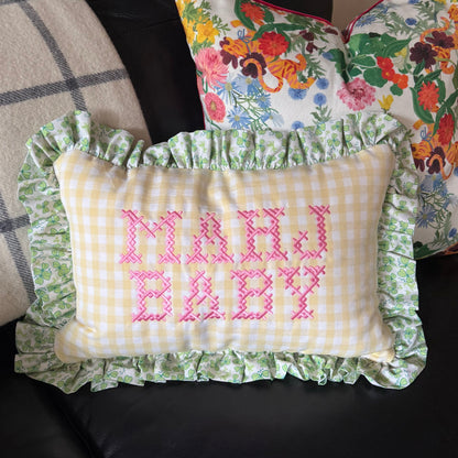 Ann Walters Home × Tigre de Tartán Ruffle Pillow — view 4 of 6
