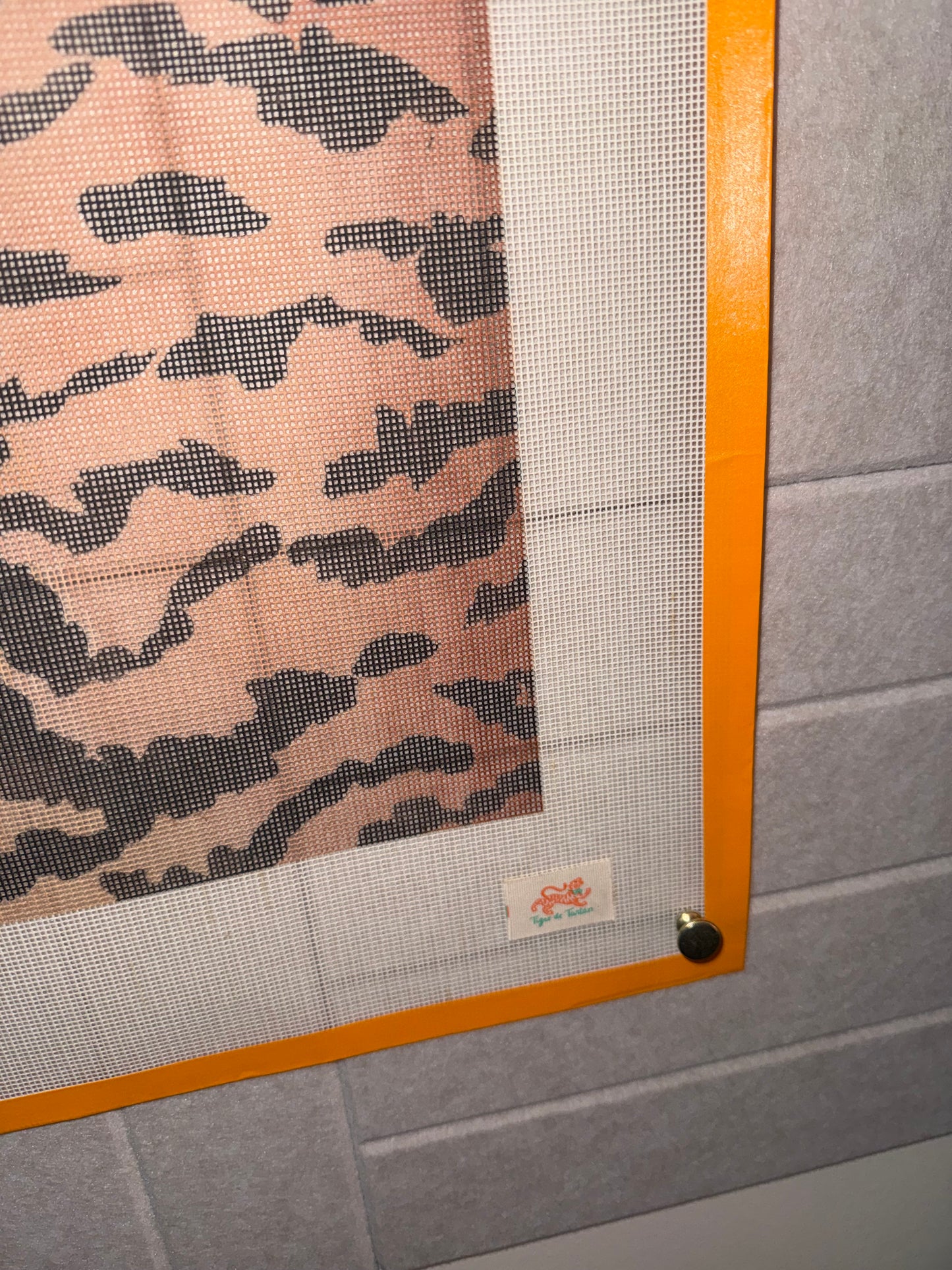 EARLY ACCESS: TIGER STRIPE Printed Needlepoint Canvas – 14 Mesh