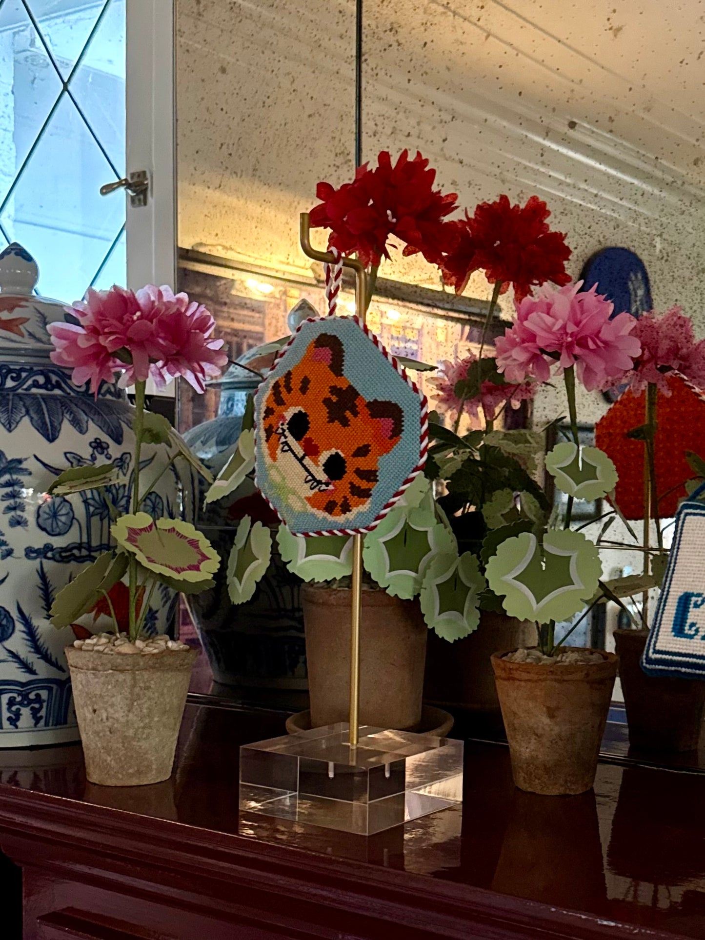 El Jefe Painted Needlepoint Canvas