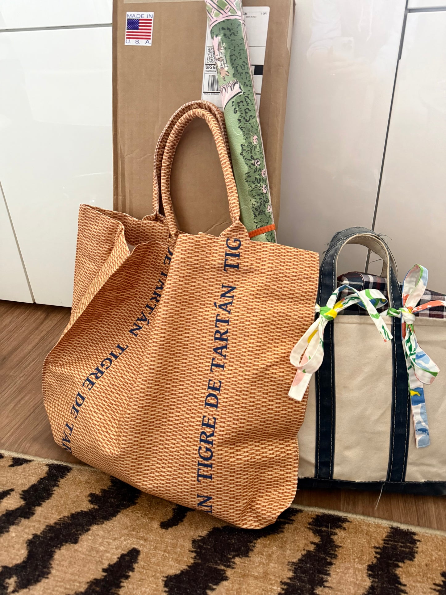 Jumbo Slouchy Denim Tote, NANTUCKET BASKET