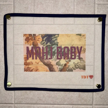 Mahj Baby Needlepoint Canvas, French Mural