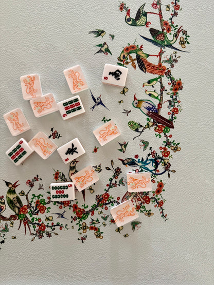 Katherine Hartman X Tigre de Tartán Mahjong Mat, BIRDSONG