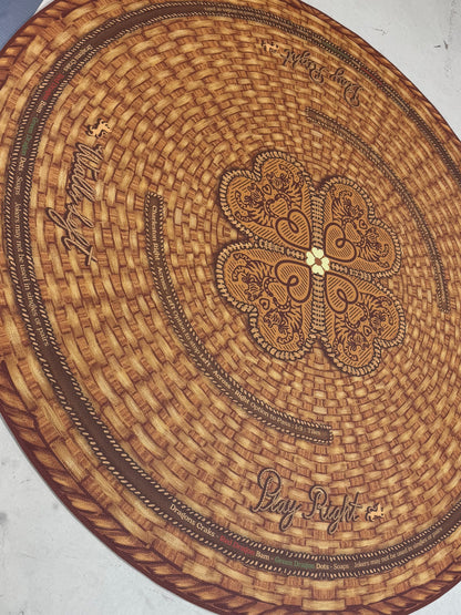 Mahjong Gaming Mat, NANTUCKET BASKET RULES EDITION ROUND — view 7 of 7