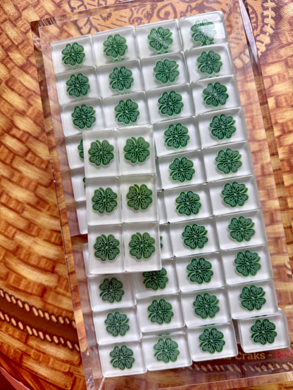 RETURNS IN JULY -House Clovers: Classic American Mahjong Tile Set with Signature Clover Logo — view 4 of 20