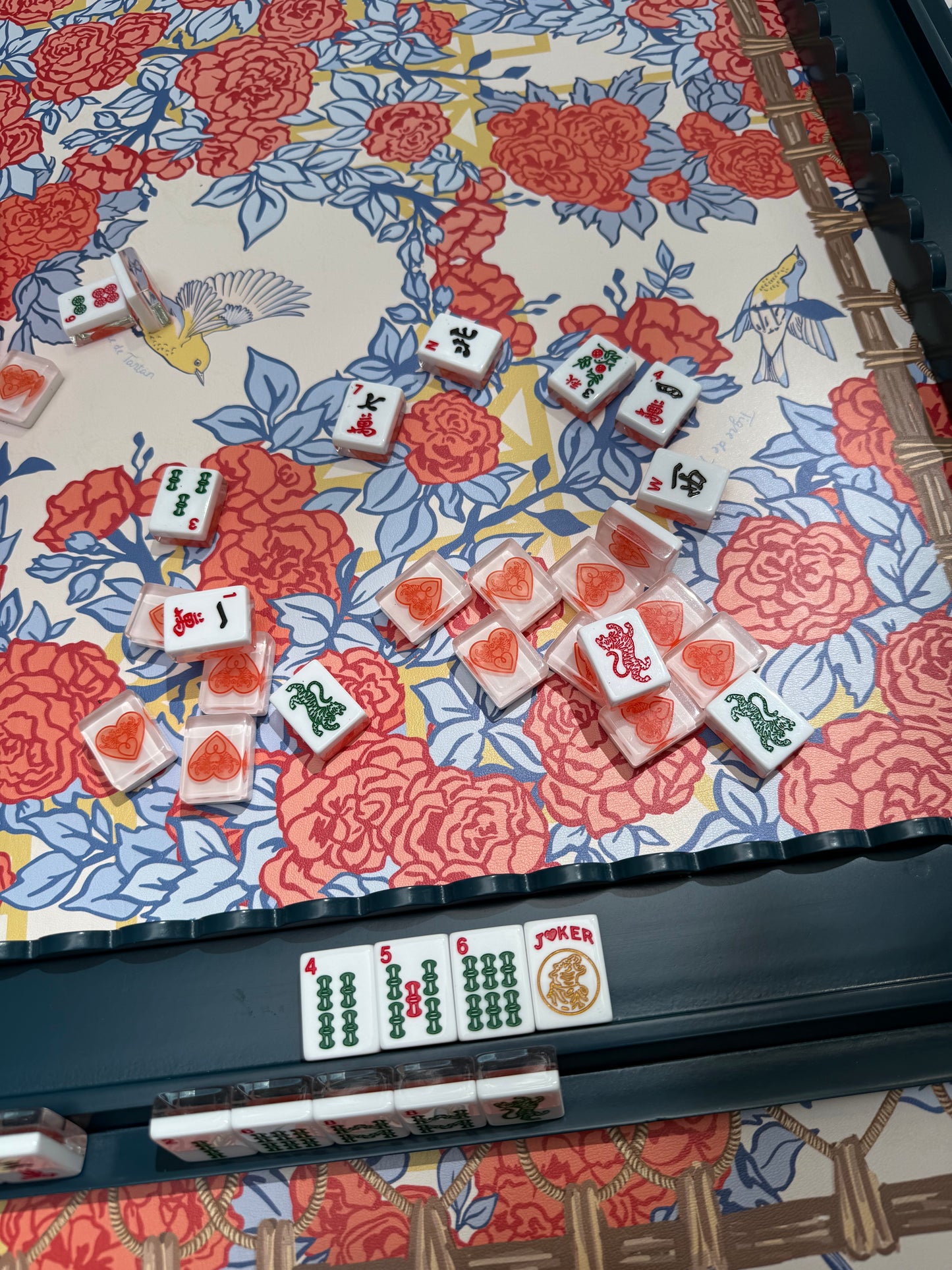 Mahjong Gaming Mat, POP ART ROSES
