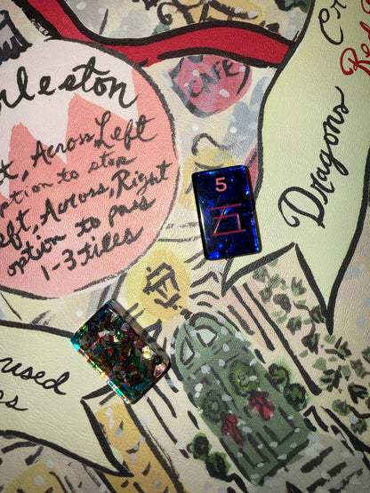 Mahj Pit confetti mahjong tiles — translucent acrylic, iridescent finish — view 23 of 24