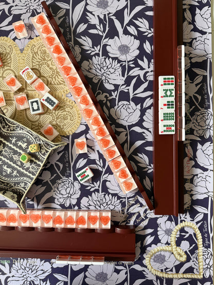 Mahjong Gaming Mat, PLUM PEONY RULES EDITION — view 4 of 5